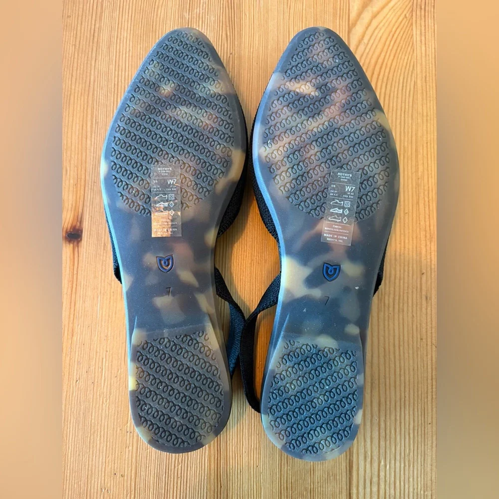 ROTHYS THE ALMOND SLINGBACK IN BLACK,  7
BRAND NEW - Picture 6 of 11